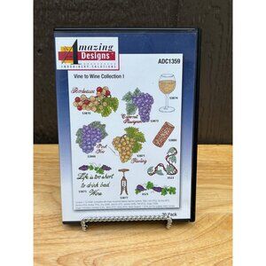 Amazing Designs ADC1359 Vine To Wine Collection I Embroidery CD Machine Winery
